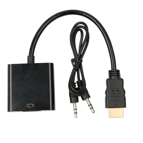 ADAPTER PRZEJŚCIÓWKA KONWERTER Z HDMI NA VGA+AUDIO na Arena.pl