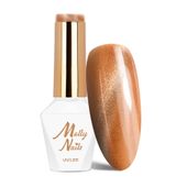 Lakier hybrydowy LED/UV Gel Polish Yellows Cat Eye Nr 214 MollyNails 8g