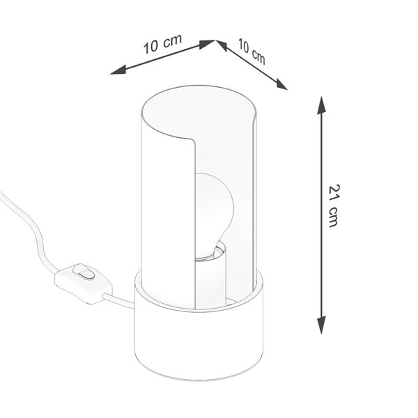 Lampa biurkowa FLASH biała zdjęcie 9