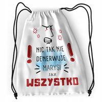 Plecak Dla Marysi Sportowy Szkolny Worek Torba Z Nadrukiem Ze Zdjęciem