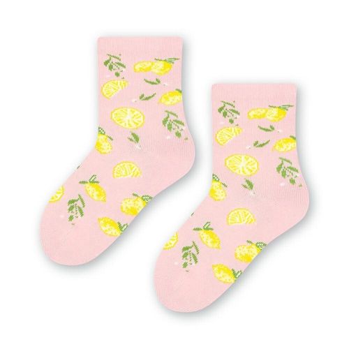 SKARPETKI NIEMOWLĘCE COTTON CANDY 138 14-16 różowy/żyrafa 357 na Arena.pl