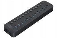 HUB USB-A Orico CT2U3-13AB-EU-BK-BP 13x USB-A 5Gbps BC 1.2 60W czarny