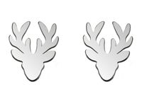 SREBRNE KOLCZYKI JELEŃ SREBRO 925