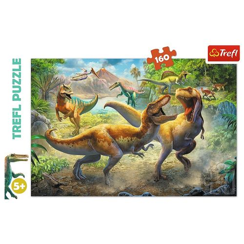 Puzzle 160 Elementów Walczące Tyranozaury na Arena.pl
