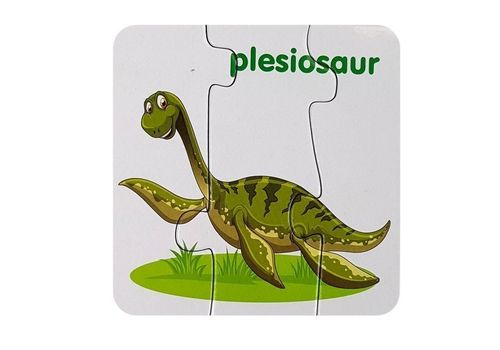 PUZZLE EDUKACYJNE DINOZAURY ANGIELSKI na Arena.pl