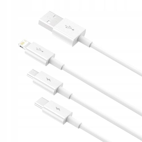 Kabel USB 3w1 BASEUS USB micro USB Lightning 1.2m na Arena.pl
