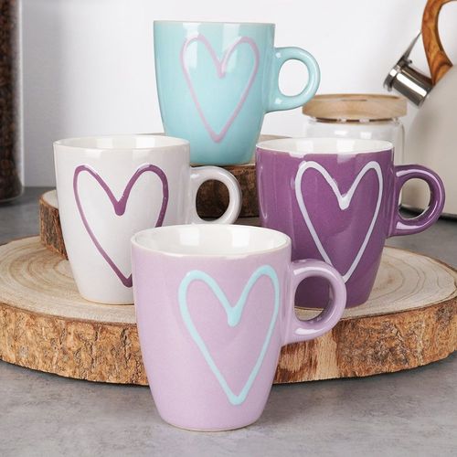 Kubki ceramiczne 210 ml 4 szt. na Arena.pl