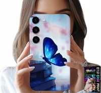ETUI DO SAMSUNG GALAXY S23 PLUS - NIEBIESKI MOTYLEK, MOTYL, DAMSKIE WZORY