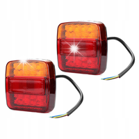 ŚWIATŁA HAMOWANIA TYLNEGO PRZYCZEPY 2X12V 20LED + 6LED WODOODPORNE