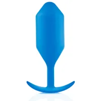b-vibe snug plug 5 blue - zaawansowany korek anatomiczny, 371g, silikon
