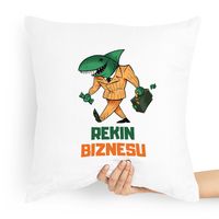 Poduszka Prezent Dla Kierownika Rekin Biznesu Z Nadrukiem Ze Zdjęciem