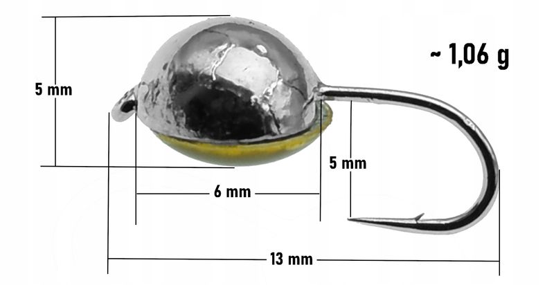 Mormyszka Wolframowa Podlodowa z oczkiem zdjęcie 2