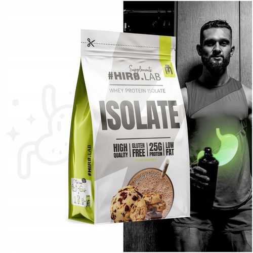 Izolat Białka BIAŁKO 700 g WPI Whey Protein Isolate Czekolada ciastko HIRO na Arena.pl