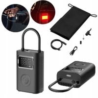 Pompka KOMPRESOR akumulatorowy do 10 BAR latarka światło SOS Xiaomi