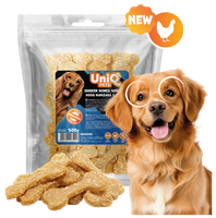 UNIQ PETS przysmaki kostki z kurczakiem i ryżem gryzak dla psa CHEWY 500g