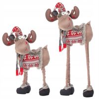 RENIFER RENIFEREK ŚWIĄTECZNY XXL 125cm TELESKOPOWY DEKORACJA OZDOBA PREZENT