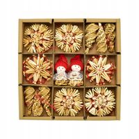 Słomiane ozdoby świąteczne, 38 ozdób