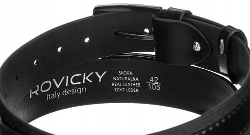męski pasek ze skóry naturalnej - rovicky 120 na Arena.pl