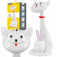 Lampka Na Biurko Dla Dzieci Biurkowa Led Kot 3 Barwy Regulacja Rebel