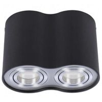 Plafon lampa sufitowa Bross AZ0782 metalowa tuba czarna chrom