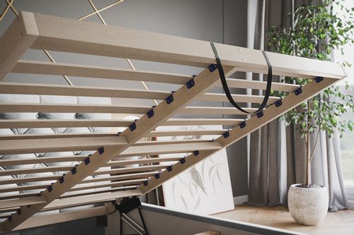 Łóżko Slim 7 tapicerowane 180x200 stelaż pojemnik na Arena.pl