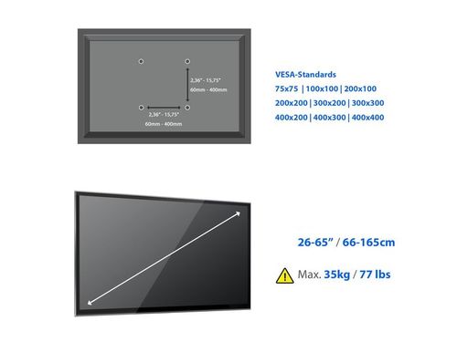 Uchwyt ścienny do TV Deleycon 26 "- 65" MK-W-1 na Arena.pl