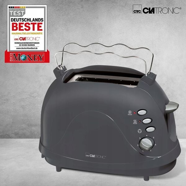 Toster na 2 kromki Clatronic TA 3565 Szary zdjęcie 6