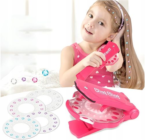 Blinger Maszynka do Ozdabiania Kryształkami Zestaw do Warkoczyków Akcesoria na Arena.pl