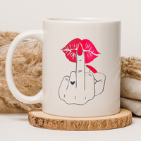 CHAMSKI KUBEK BEZ CENZURY | ŚMIESZNY PREZENT | DO PRACY BIURA DOMU | 330 ml