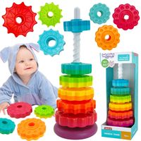 PIRAMIDKA EDUKACYJNA  ZABAWNA WIEŻA ZAKRĘTÓW