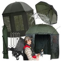 PARASOL WĘDKARSKI NAMIOT NA RYBY PEŁNY Z OSŁONĄ Z BOKAMI WODOODPORNY 240 cm