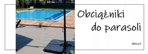 Obciążniki podstawa do parasola pawilonu 4szt wypełnienie woda piasek na Arena.pl