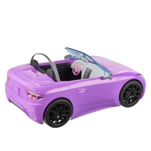 BARBIE AUTO KABRIOLET fioletowy SAMOCHÓD DLA LALEK Barbie zestaw z lalką na Arena.pl