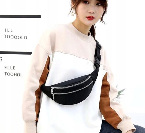 Wodoodporna Nerka Biodrówka saszetka na pas ramię  R44_Czarny na Arena.pl