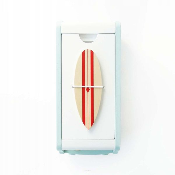 LE TOY VAN DREWNIANY WAKACYJNY KAMPER Z DESKĄ SURFINGOWĄ CAMPERVAN VINTAGE zdjęcie 9