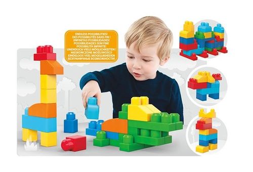 Mattel Mega Bloks First Builders Klocki 150 elementów Torba deluxe na Arena.pl