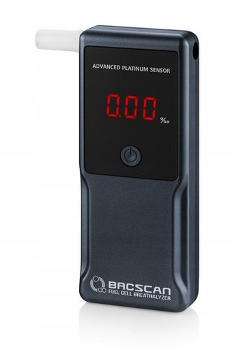 PRECYZYJNY Alkomat BACscan F-50 Ultra z kalibracją Zestaw PRO+ 50 ustników na Arena.pl