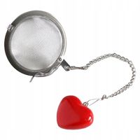 Metalowy zaparzacz kulka do herbaty z serduszkiem dla ukochanej ukochanego