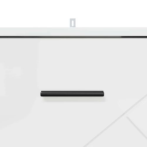 Szafka Nocna z szufladą Biały na wysoki połysk 38 x 38 x 66 cm na Arena.pl