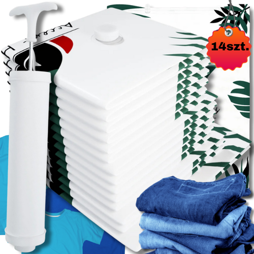 14XWORKI PRÓŻNIOWE NA UBRANIA KURTKI ZIMOWE GRUBE WODOODPORNE+POMPKA na Arena.pl