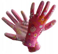 Rękawice robocze, ogrodowe różowe R.8 M