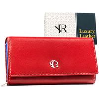 skórzany, duży portfel damski na zatrzask - rovicky