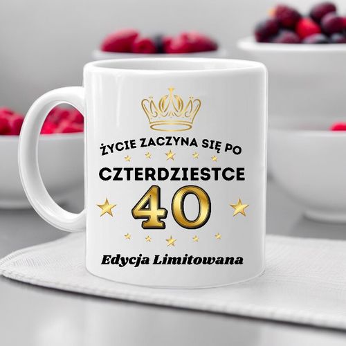 Poduszka i kubek prezent na 40 URODZINY zestaw prezentowy w pudełku na Arena.pl
