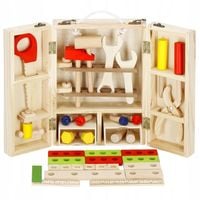SKRZYNKA Z NARZĘDZIAMI ZESTAW MAJSTERKOWICZA WALIZKA DLA DZIECI WARSZTAT