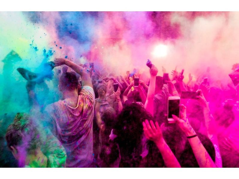 Holi powder kolory proszek festiwar kolorów 10szt zdjęcie 7