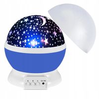 PROJEKTOR GWIAZD NIEBA 360° LAMPKA NOCNA USYPIACZ