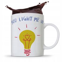 Kubek Prezent Dla Elektryka You Light Me Up Z Nadrukiem Ze Zdjęciem