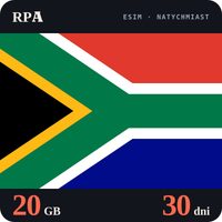Karta eSIM Internet RPA 20 GB na 30 dni - bez rejestracji