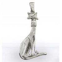 SREBRNY WISIOREK EGIPSKI KOT PRÓBA SREBRA 925