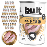 BULT mokra karma dla psa Indyk puszka 48x400g